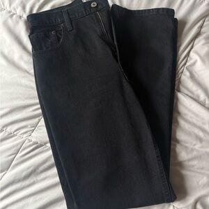 Abercrombie & Fitch Women's Black 90’s Straight Ultra High Rise Jeans